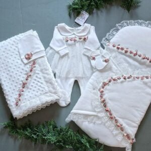 طقم اطفال تركي مع حقيبة للنوم 5 قطع