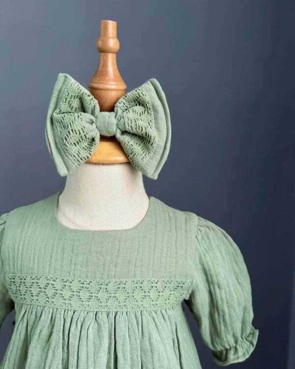 Crown Baby Muslin Dress - Image 2