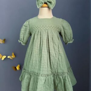 Crown Baby Muslin Dress