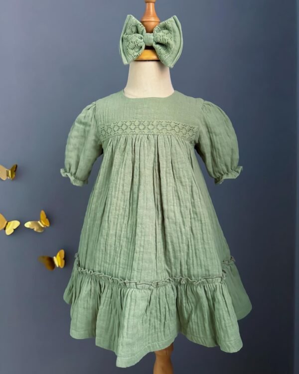 Crown Baby Muslin Dress